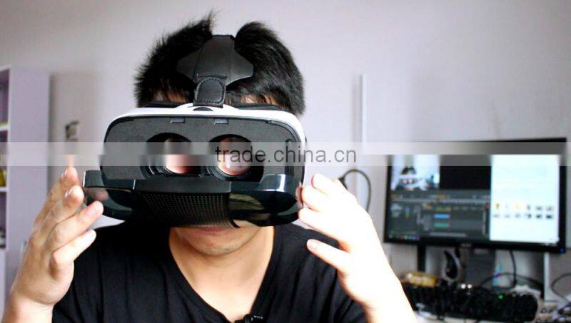 Best Gift Baofeng Storm III Virtual Reality 3D Video Glasses for 4.7 - 6" Smartphone VR 3D Glasses + Bluetooth Remote Joystick