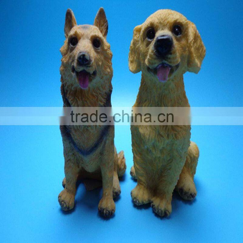 Resin dog or cat animal statue made of resin material