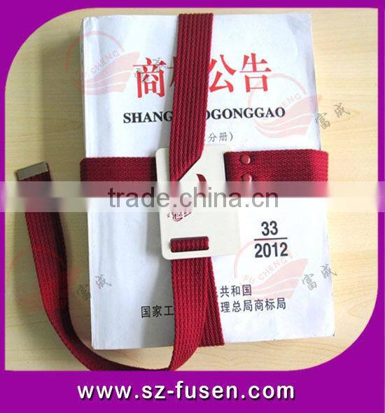 Custom polyester Book Strap With Plastic Card