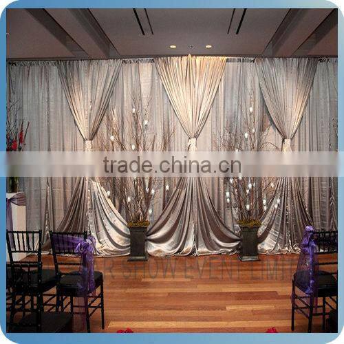 Allstar Elegant Telescopic beautiful pipe drape system wedding curtain backdrops