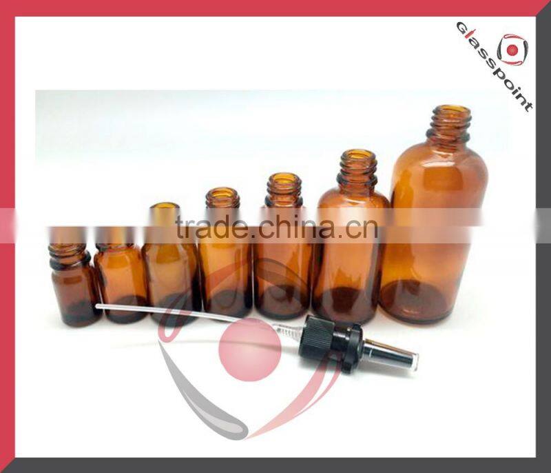 50ML Amber Bottles with Nasal Sprayer Pumps