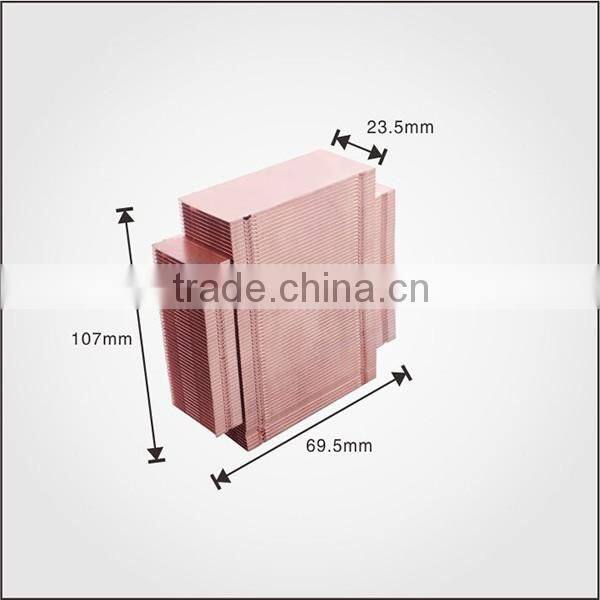 Dongguan manufacturer supply online shopping buckle fin heatsink