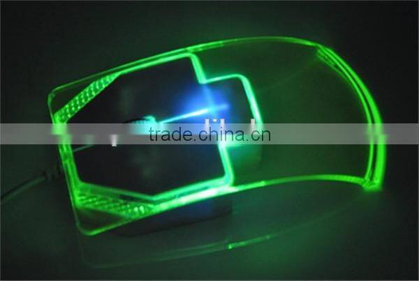 high quality Wired USB transparent mouse Lovely gift mouse and game mouse