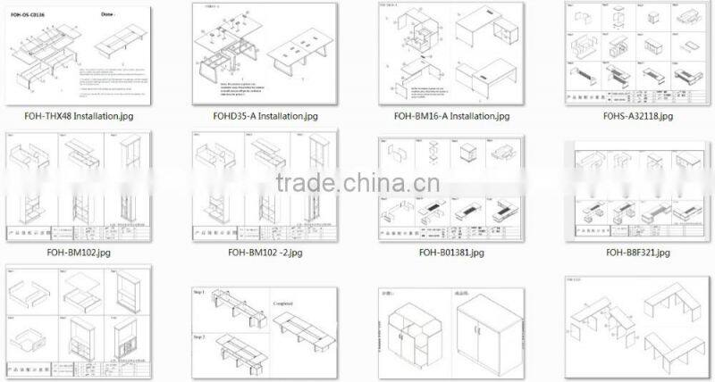 Melamine Customized Conference Table (FOH-CT-F2412)