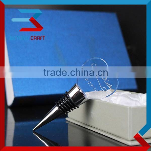 Custom Crystal Heart Clock Wedding Favors and Gifts for Guest