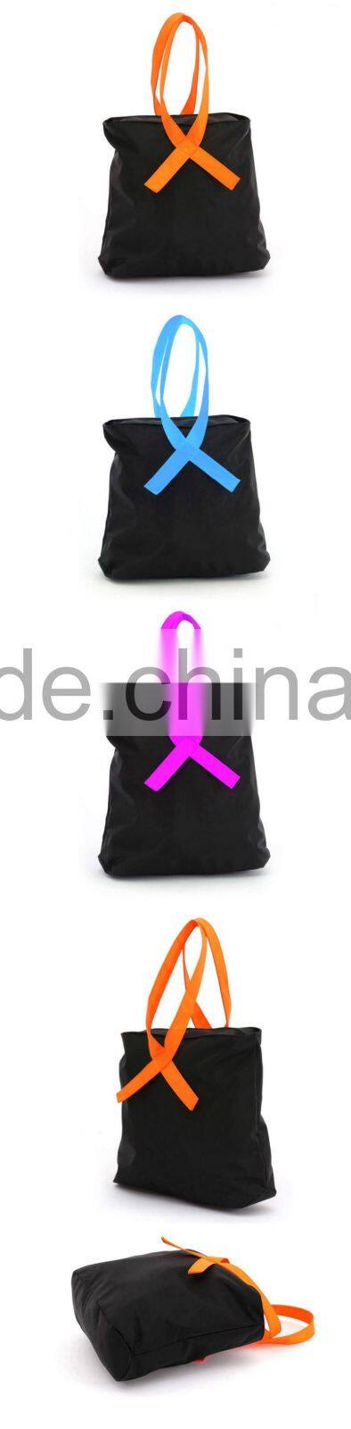 Factory wholesale high quality cheap logo polyester folding shopping bag GW834