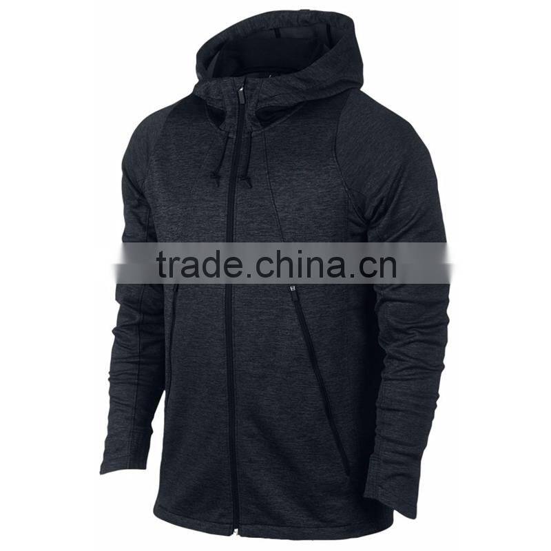 2016 Custom Heather Grey Man Hoodie Insulation Warmth For Hoodie