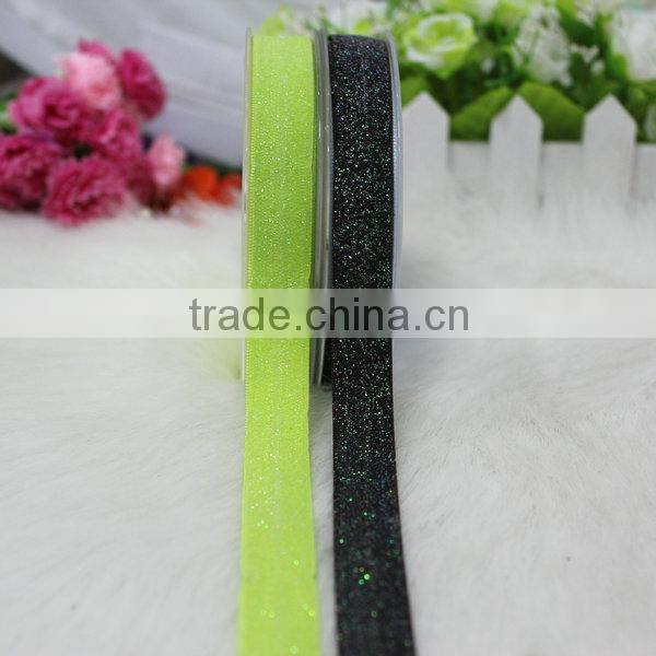Wholesale glitter strench ribbon
