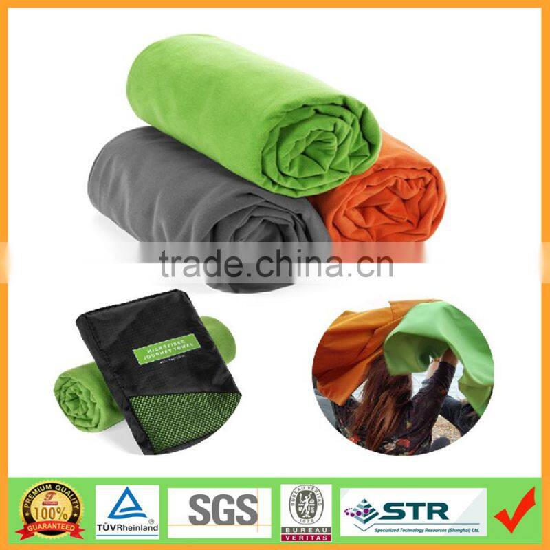 Ultra Absorbent and Fast Drying Tri-Fold Microfiber Golf Towel with Grommet and Clip
