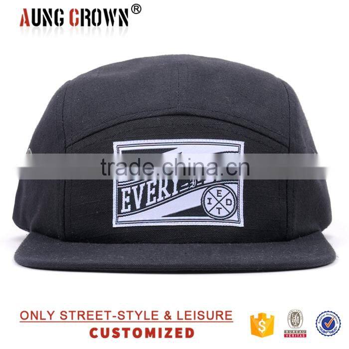 custom 5 panel cap snapback hat/promotional 5 panel hats/new design camp 5 panel hat