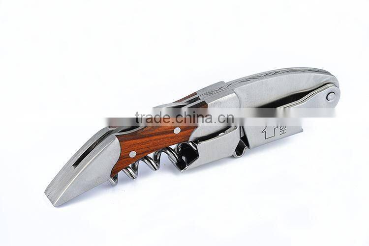 Portable Quick Pulling Promotion Placstic Corkscrew Funny Wine Opener