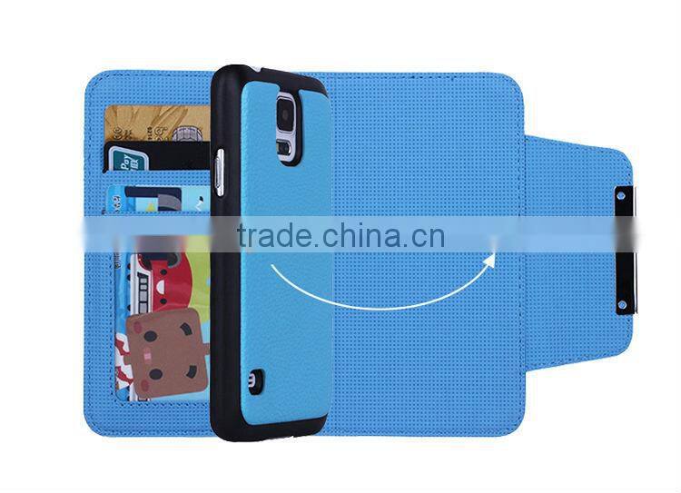 Litchi pattern Detachable case for Samsung S5 i9500