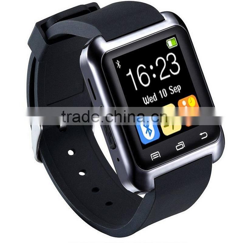 New arrival Touch Screen China Smart Watch Phone Hot wholesale with Pedometer Waterproof Bluetooth U80