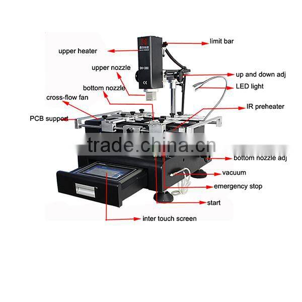 DINGHUA DH-380 HD touch screen /Repair Laptop/Desktop/PC/PS3 Motherboard bga rework station equipment
