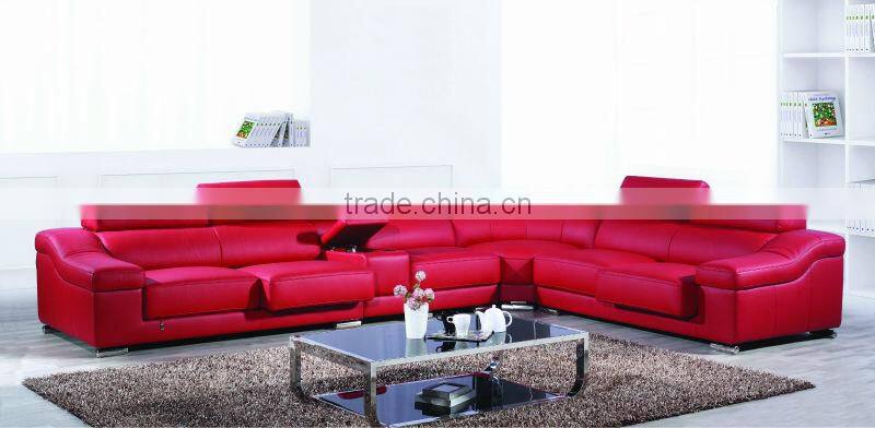 Multi purpose 7 seater wooden sectional sofa simple design