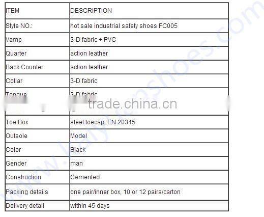 2015 Hot-Sale Type Safety Shoes