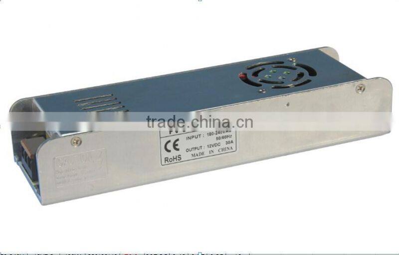 360w constant voltage12v indoor led power supply with input 170-240v