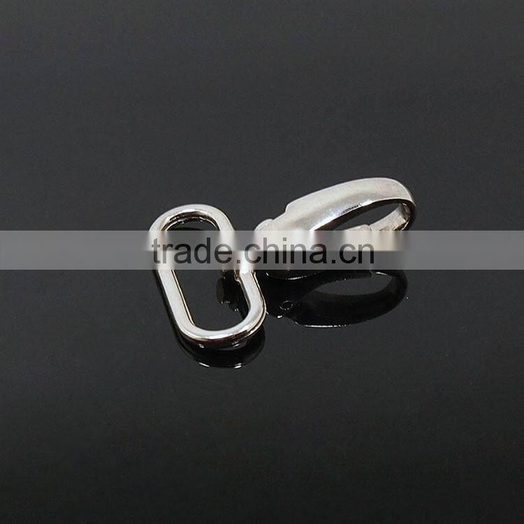Brightness silver swivel snap hook dog hook for bag parts fashion metal