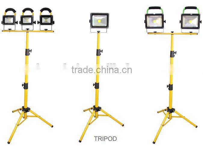 Portable Battery LED Work Lights IP65 Outdoor 20W Rechargeable LED Work Light 12V 24V Epistar Power LED Rechargeable Flood Light