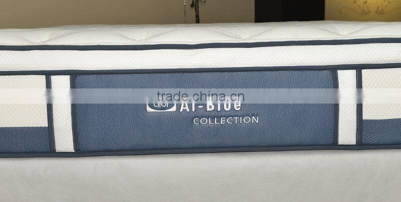 High Elastic Green Tea Memory Foam Pocket Spring Euro Top Mattress OMU-FP32