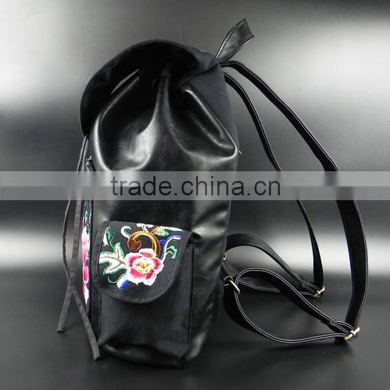 Latest PU Embroidery Fashion Backpack from China for Women