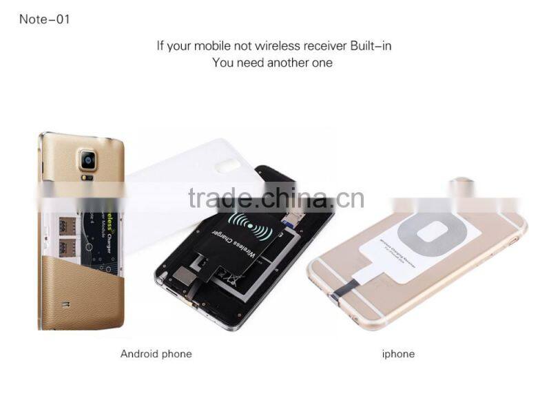HC1001 y qi Wireless Charger for Samsung S5 Note2 Note3 Galaxy S6 qi Wireless Charger QI charging