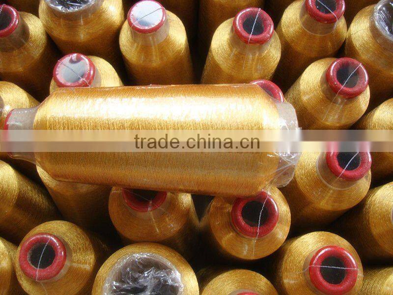 fluorescent gold metallic embroidery thread