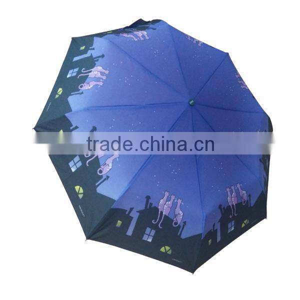 heat transfer printing automatic windproof umbrella