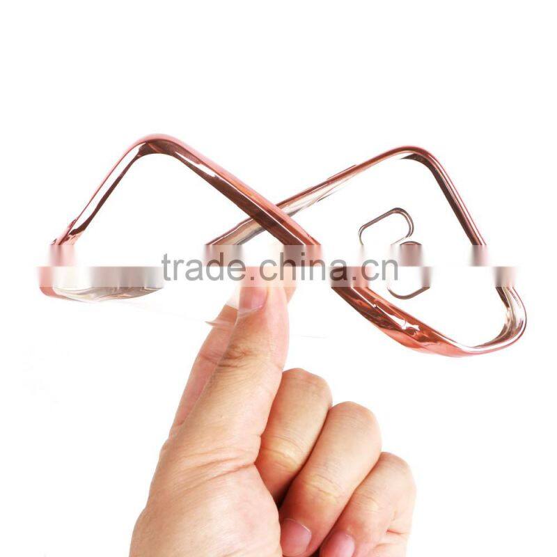 electroplating tpu phone case for samsung galaxy s6 s6edge .electroplating phone case