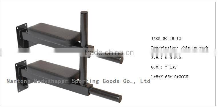 2015 hot chin up rack dip station wall-mounted gym workout fitness equipment weight bench press bench