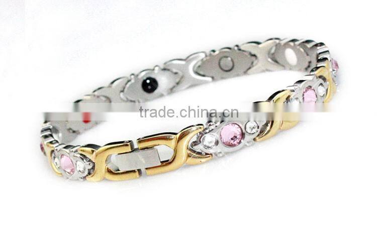 Unisex Tungsten Steel Bracelet with Energy Magnetic Hematite Bracelet for Mens Womens and Lovers