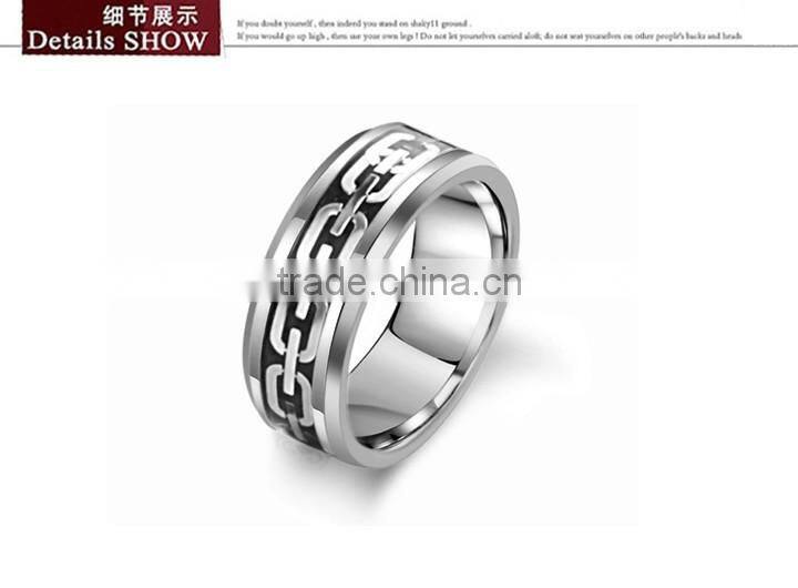 KSTONE Fashion Latest unique black tungsten ring for man