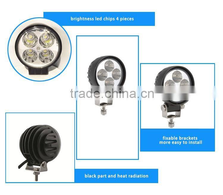 factory sell waterproof IP67 12w led work light