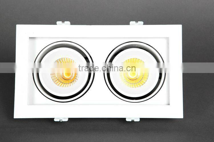 Square Grille LED Downlight 20W