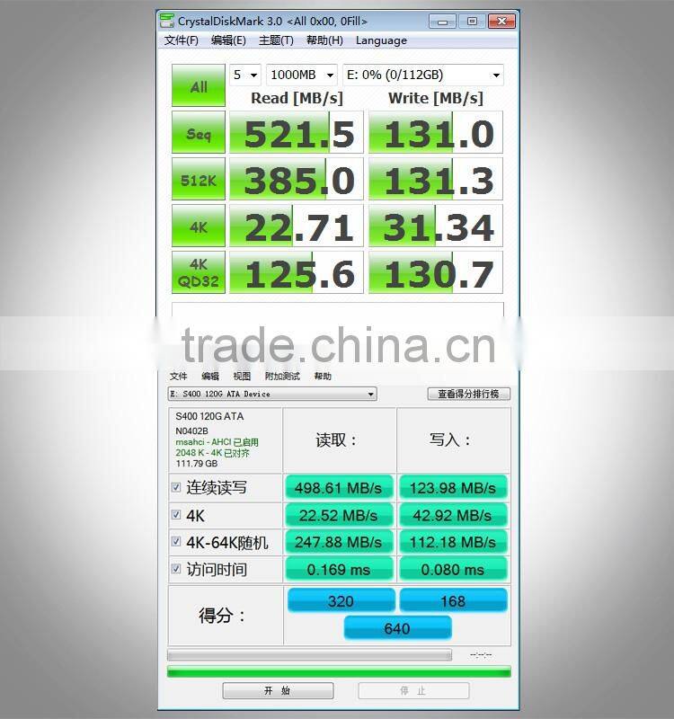 High Performance KingDian S400 Solid State Drive 2.5 inch SSD 120GB SATA3 Stock Internal/External Hard Drive For MacBook and PC