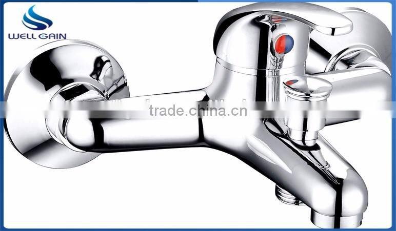 Classic lavatory single zinc handle brass body basin faucet decked chrome plating wash basin mixer