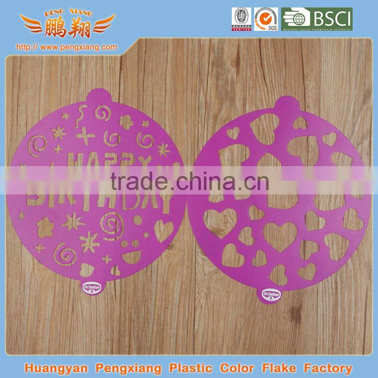 Fashionable First Rate High Quality food grade cake stencils