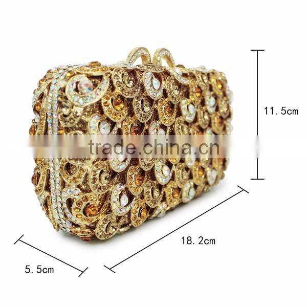 beautiful rhinestone crystal clutch bag wholesale purse latest clutch purses (88161A-G)