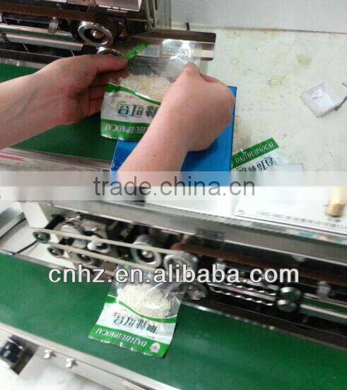 Hongzhan CBS/DBF series automatic continuous impulse sealer with conveyor belt