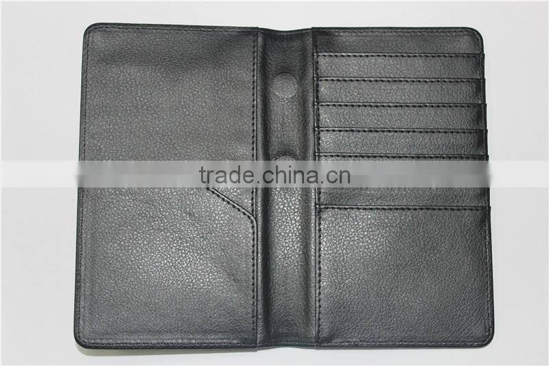 New arrived leather passport holder with multi-function pocket,Beautifully made passport cover/travel wallet with custom logo