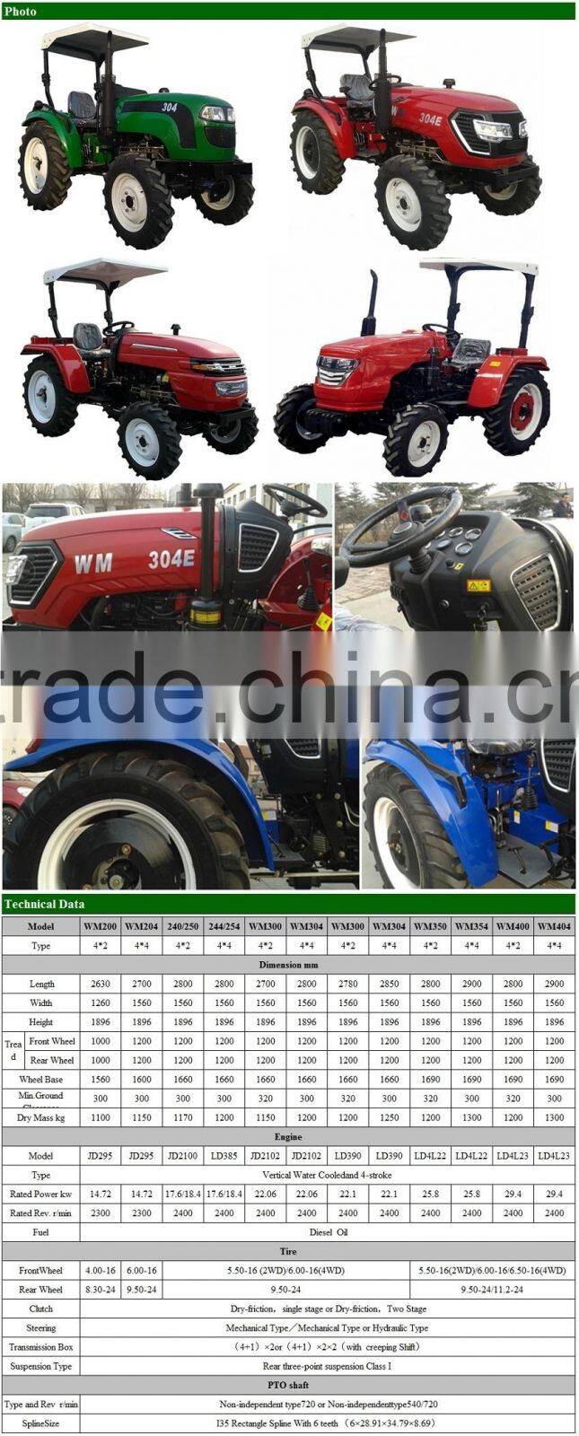 10% discountr of 20-40hp Shaft tractor with CE and ISO certificate