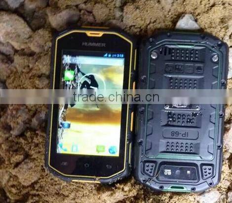 Rugged Phone IP68 Hummer H5 4.0" Capacitive Screen 512M/4G Mobile Phone Hummer H5 3G