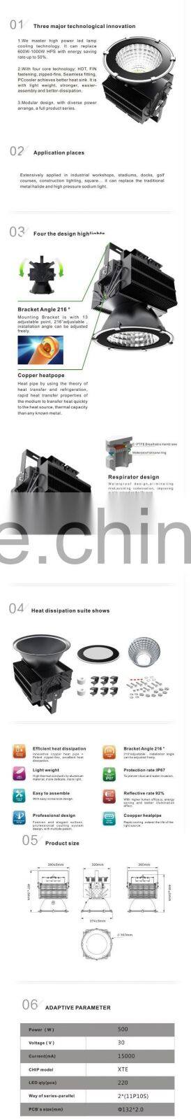 150w 300w 500w OEM for IP65 LED outdoor light of tennis court basketball court meanwell driver 5years 7years warranty