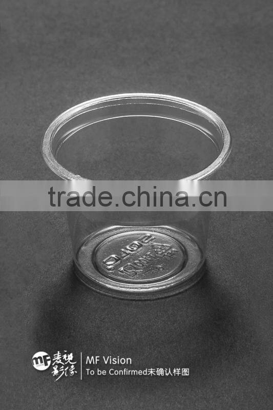 2oz plastic PET tasting cup, portion cup, sauce cup