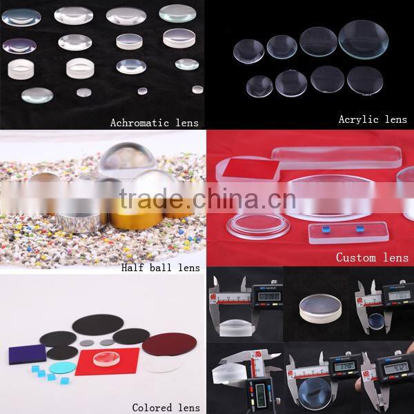 Plastic acrylic lens with 25mm diameter and 45mm focus length for 3D glasses