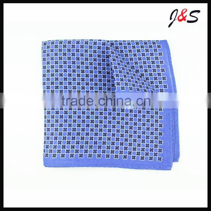 Wholesale mens printing linen pocket squares