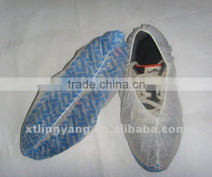 Disposalbe non-woven/cpe shoecover,waterproof,anti-slip