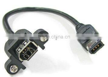1394B 9pin to 4pin + DC Power Jack 1.5m black