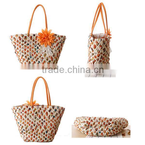 Newest straw women basket bag,straw basket bag