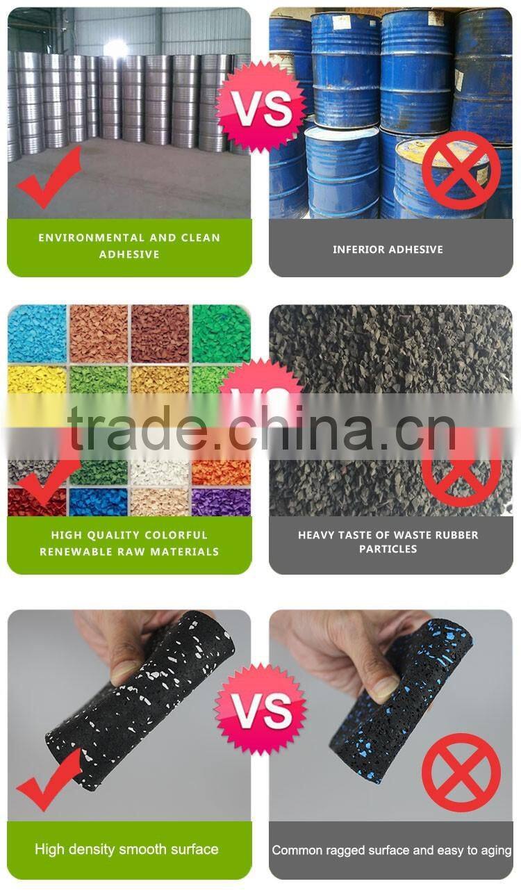 Qingdao 7king high density sound absorption eva puzzle rubber running track paver mat